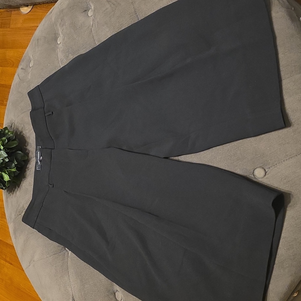 Robert Rodriguez "Julia" Black Pleated Wide Leg Goucho Shorts Pants Size 6